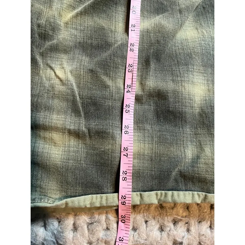 plaid vest vintage Y2K green size xl
